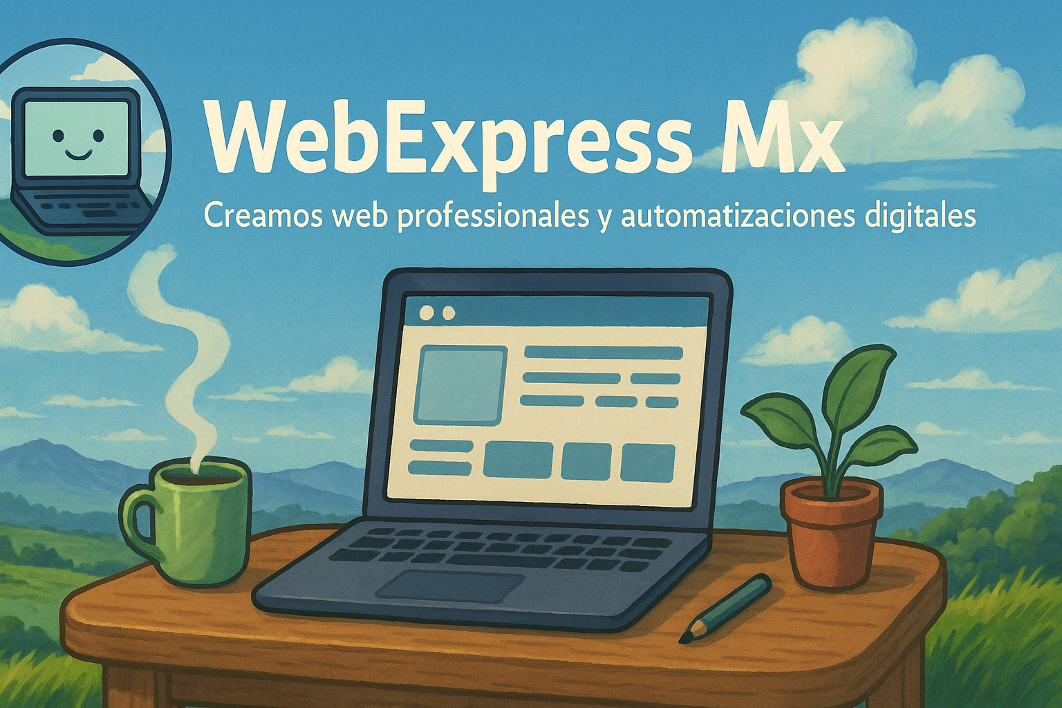 Portada ilustrada de WebExpress Mx